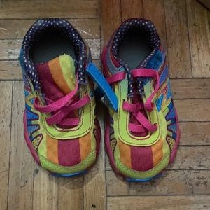 Girl baby shoes size 4 worn once looks brand new no damage or stains